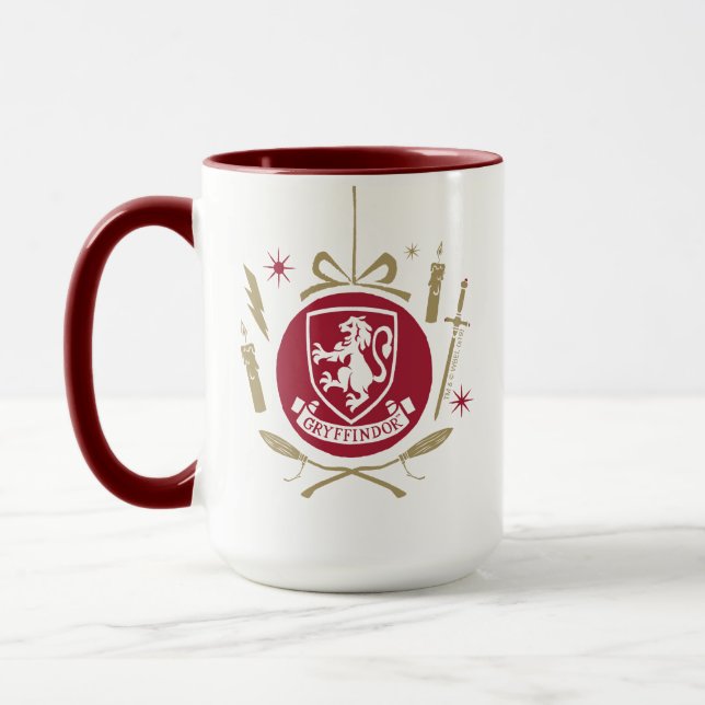 Mug GRYFFINDOR™ - Graphique Bauble de vacances (Gauche)
