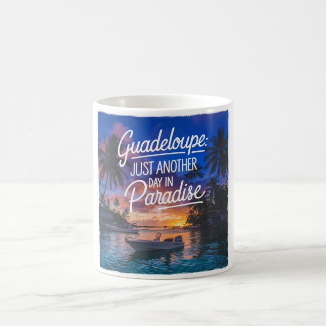 Mug Guadeloupe: Un jour de plus au paradis (Centre)