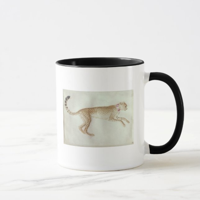Mug Guépard de bondissement avec un collier rouge (Droite)