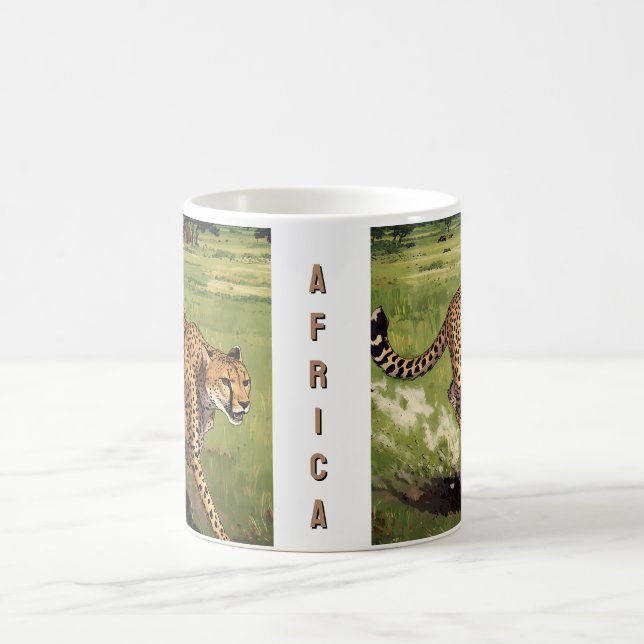 Mug Guépard Retro Africa Scénique (Centre)