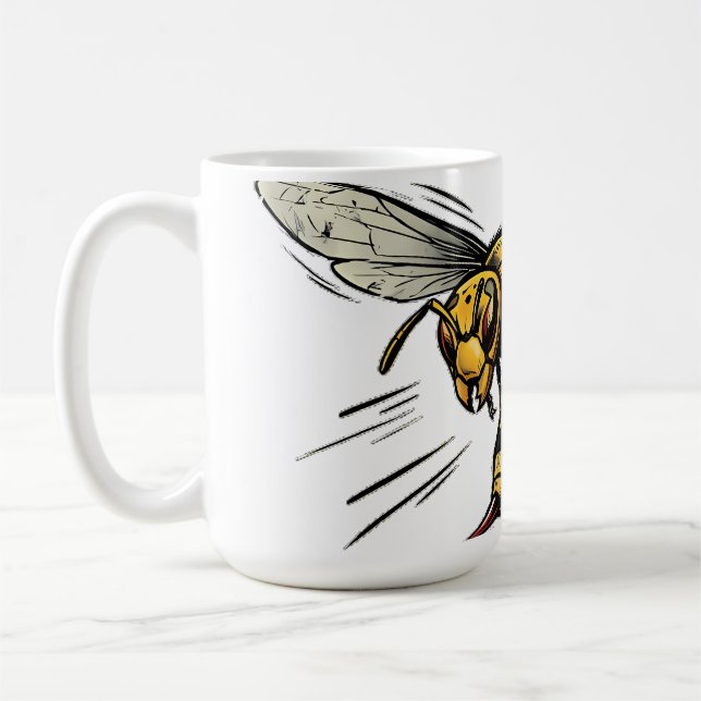 Mug Guêpe en colère BZZZT Bande dessinée (Gauche)