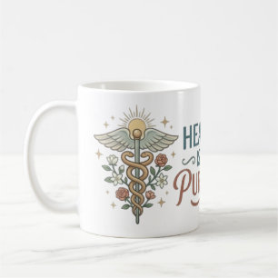 Mug Guérir est mon objectif Infirmière Citation