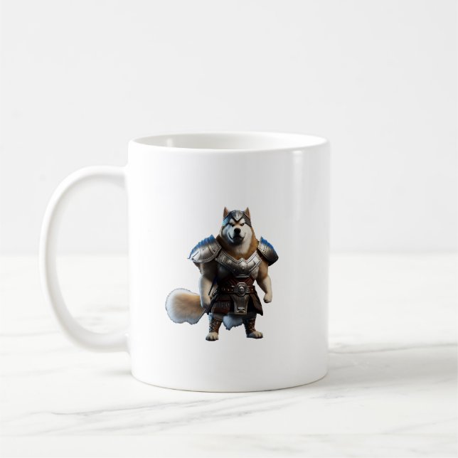 Mug Guerrier Alaskan Malamute Chien, Militaire Alaskan (Gauche)