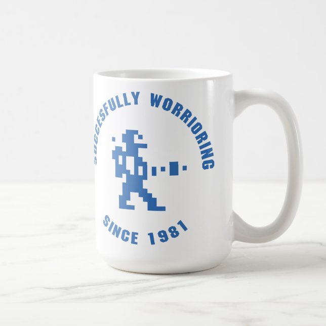 Mug Guerrier - bleu (Droite)