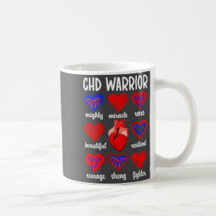 Mug Guerrier CHD fièrement conscient des maladies card