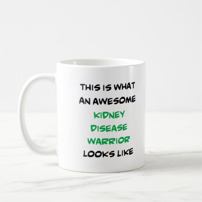 Mug guerrier de la maladie rénale, génial (Gauche)