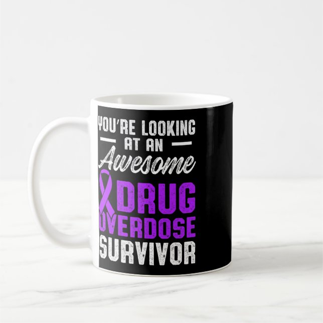 Mug Guerrier de la sensibilisation au surdosage de dro (Gauche)