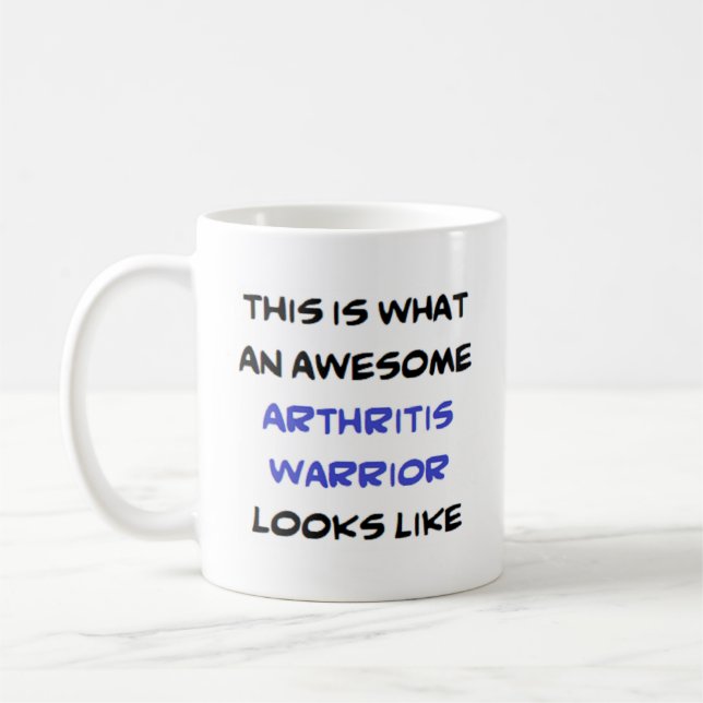Mug guerrier de l'arthrite, formidable (Gauche)