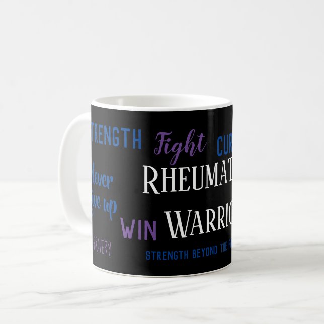Mug Guerrier de l'arthrite rhumatoïde (Devant gauche)