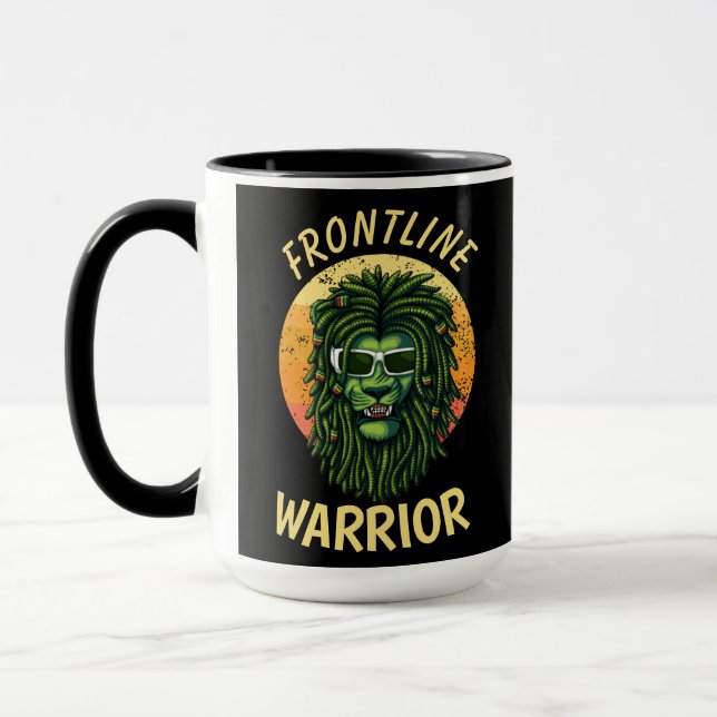 Mug Guerrier de première ligne jaune (Gauche)