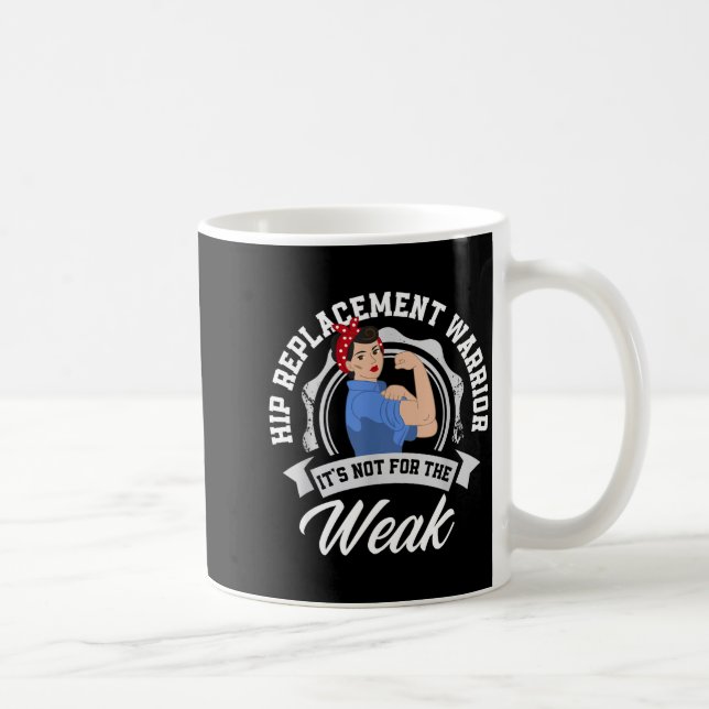 Mug Guerrier de remplacement de hanche drôle chirurgie (Droite)