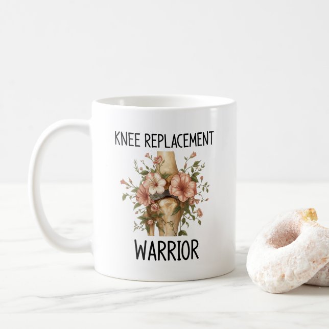 Mug Guerrier de remplacement du genou (Avec donut)