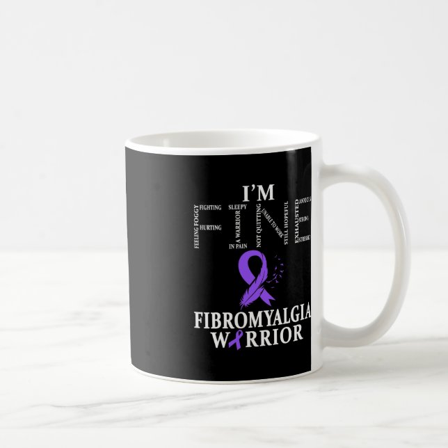 Mug Guerrier de sensibilisation à la fibromyalgie Sout (Droite)