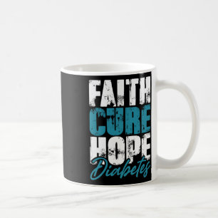 Mug Guerrier diabétique Don Faith Cure Hope Diabetes A