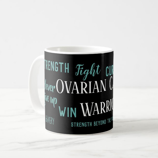 Mug Guerrier du cancer de l'ovaire (Devant gauche)