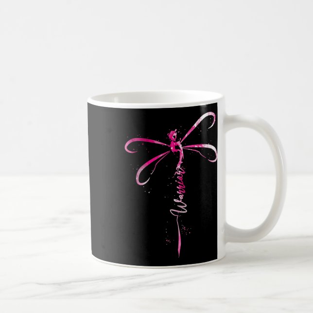 Mug Guerrier du cancer Ruban rose de sensibilisation a (Droite)