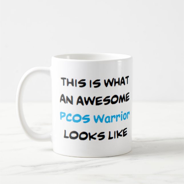 Mug guerrier du pcos, génial (Gauche)