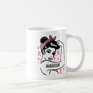 Mug Guerrier incassable rose Ruban cancer du sein Awar