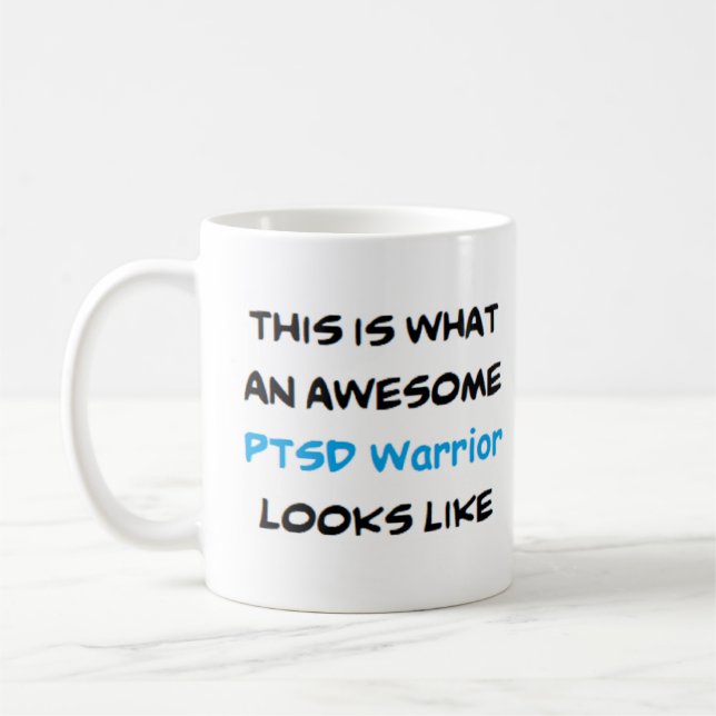 Mug guerrier ptsd, génial (Gauche)