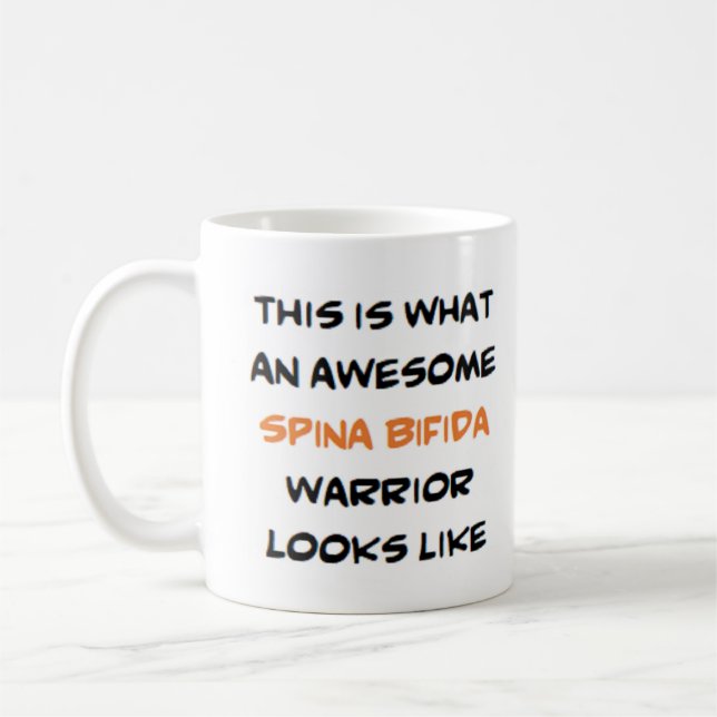 Mug guerrier spina bifida, génial (Gauche)