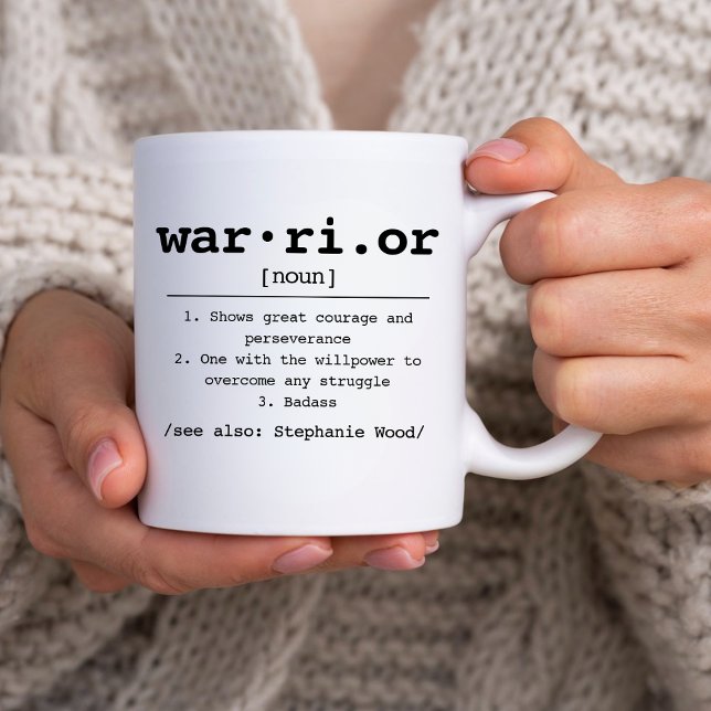 Mug Guerrier sur mesure, Toxicomanie, Survivant du can (Créateur téléchargé)
