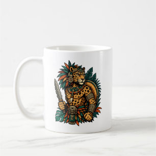 Mug Guerrier tribal jaguar aztèque