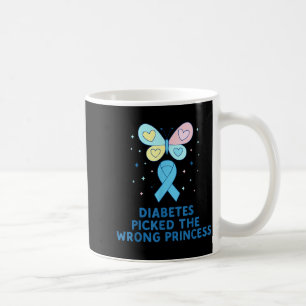 Mug Guerrière du diabète T1d Papillon Princesse Diabèt