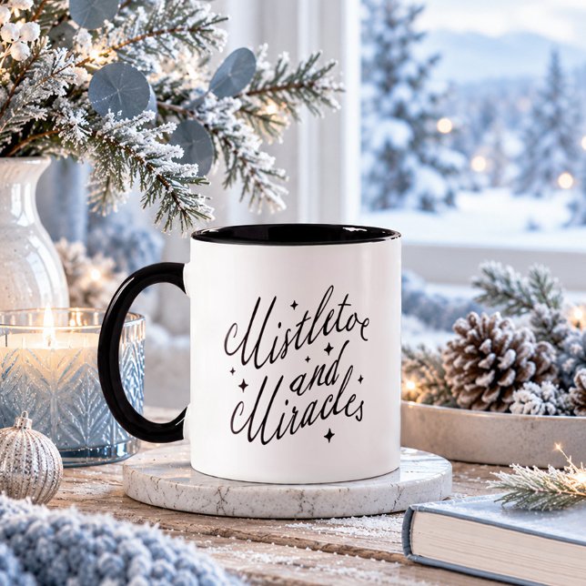 Mug Gui de Noël Mistletoe et Miracles (Créateur téléchargé)