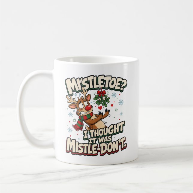 Mug Gui? Gui-pas-drole de Noël de rennes (Gauche)