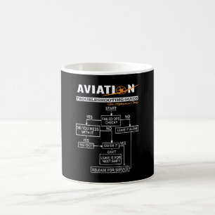 Mug Guide de dépannage du pilote d'avion Funny Pilot