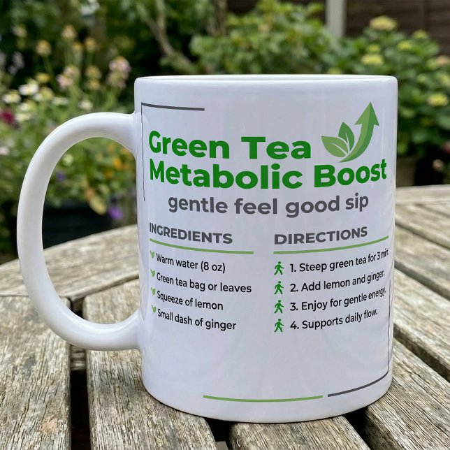 Mug Guide d'infusion de thé vert au citron et au ginge (Créateur téléchargé)