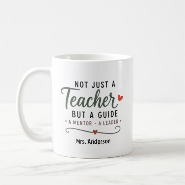 Mug Guide Enseignant Mentor Leader Personnalisé  (Gauche)