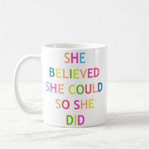Mug Guillemet Fille Power Motivation/Citation inspiran