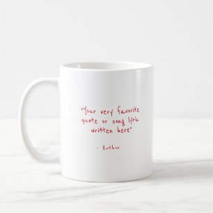 Mug Guillemet personnalisé en rouge - créez votre prop
