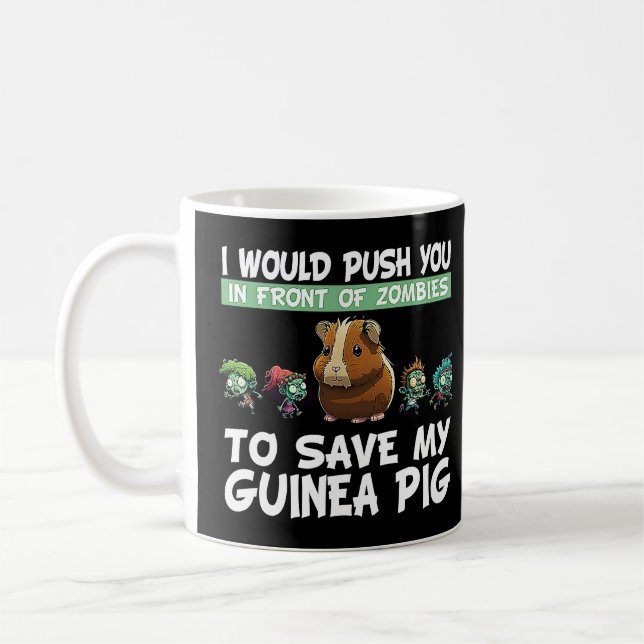 Mug Guinée Pig Maman Papa Drôle Piggy Lover Chew Cage  (Gauche)