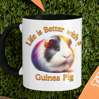 Mug Guinée Pig Maman Papa Rodent lover Café cadeau