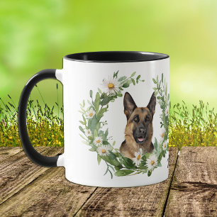 Mug Guirlande blanche berger allemand chien
