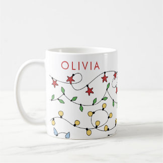 Mug Guirlande de Noël Personnalisée et Mignonne