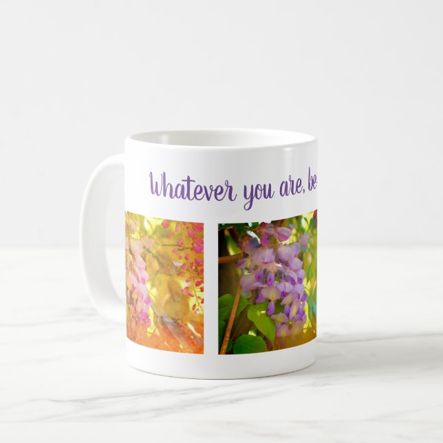 Mug Guisteria Flower Attitude Citation inspirante (Devant gauche)