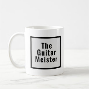 Mug Guitar Meister Noir Instrument de Musique