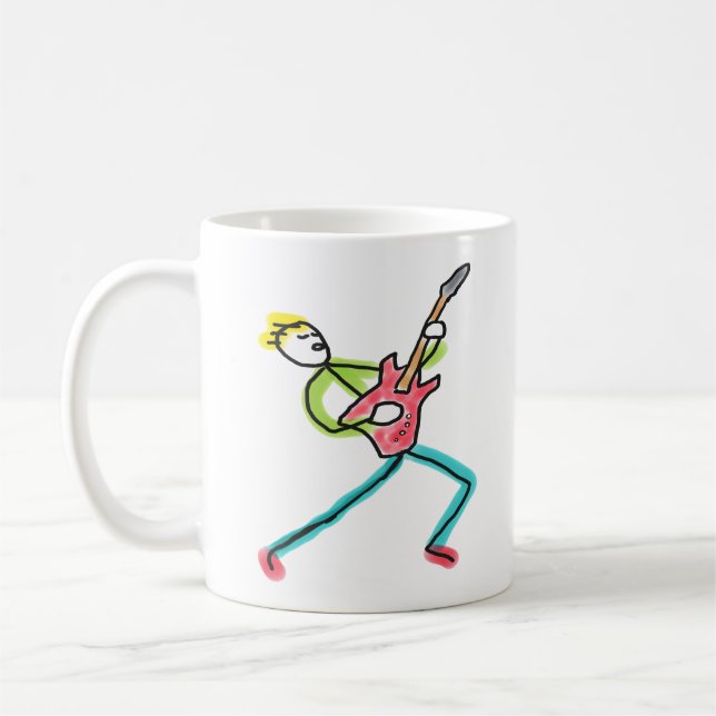 Mug Guitar Stickman (Gauche)