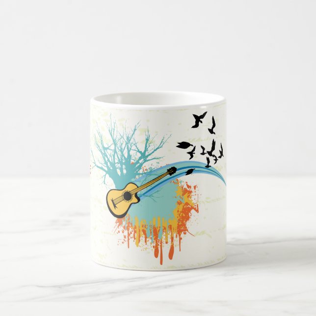 Mug Guitare acoustique produits personnalisés (Centre)