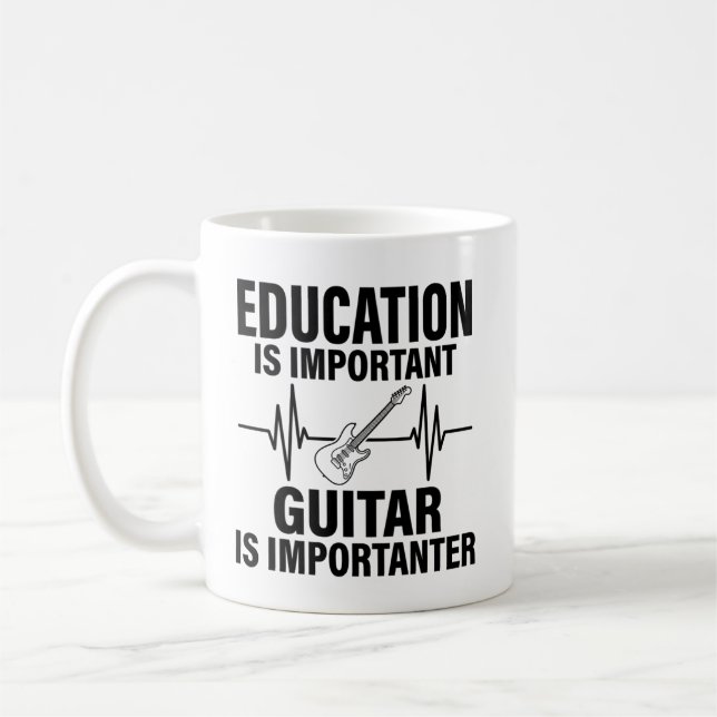 Mug Guitare Drôle Prof de Musique Professeur d'École (Gauche)