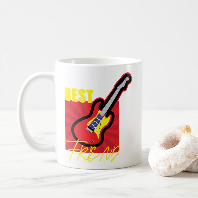 Mug Guitare du meilleur ami (Avec donut)