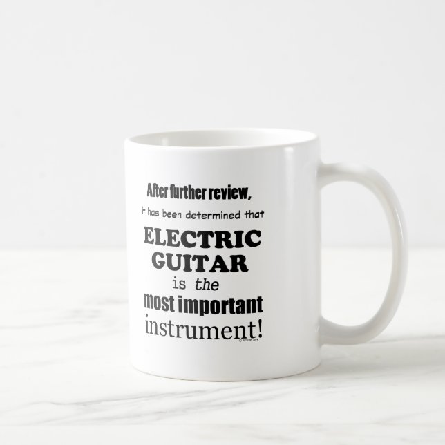 Mug Guitare électrique Instrument le plus important (Droite)