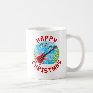 Mug Guitare électrique Noël Guitariste professeur de m