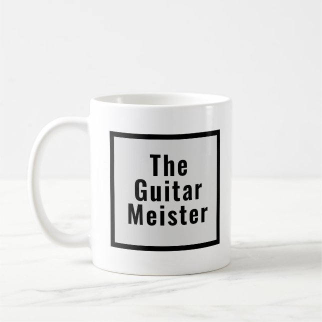 Mug Guitare Meister Gris Black Music Instrument (Gauche)