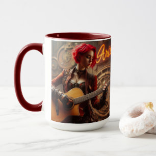 Mug Guitare musicienne Aries Zodiac