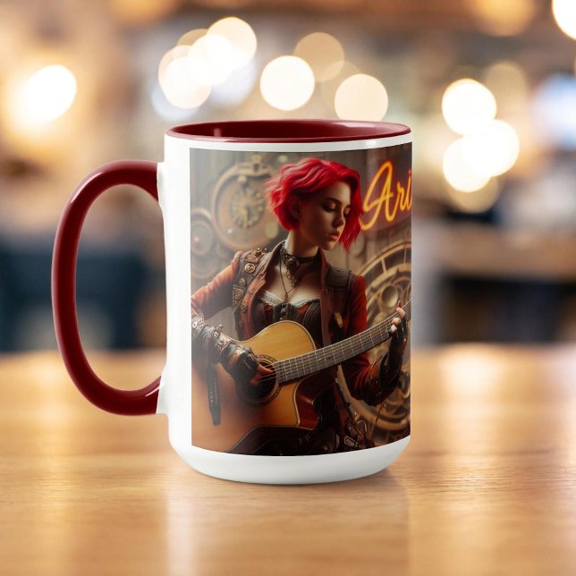 Mug Guitare musicienne Aries Zodiac (Créateur téléchargé)
