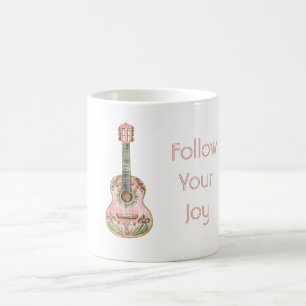 Mug Guitare Rose Suivez Votre Joie